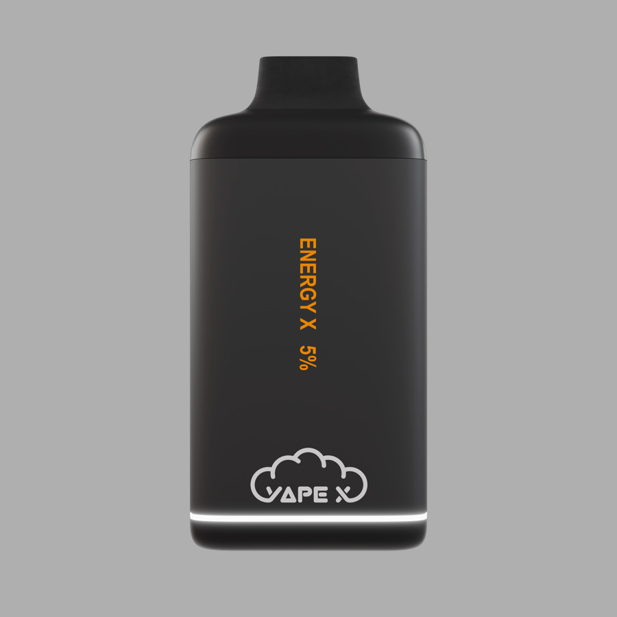 vapeX Energy X 5% Nicotine (10 Pack) disposable vape front product view