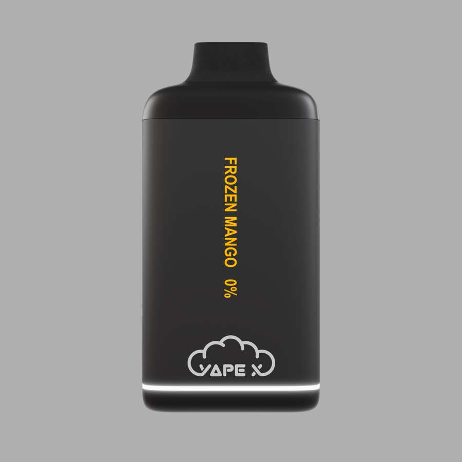 vapeX Frozen Mango Vape 0% Nicotine disposable vape front product view