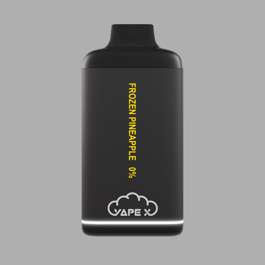 vapeX Frozen Pineapple Vape 0% Nicotine disposable vape front product view