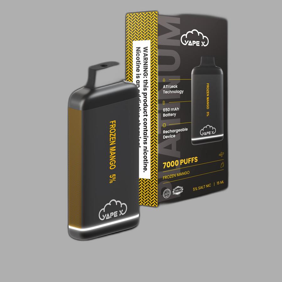 vapeX Frozen Mango Vape 5% Nicotine disposable vape product image