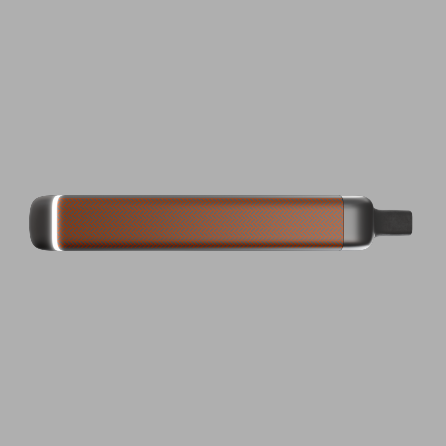 vapeX Frozen Peach Vape 5% Nicotine disposable vape side product view