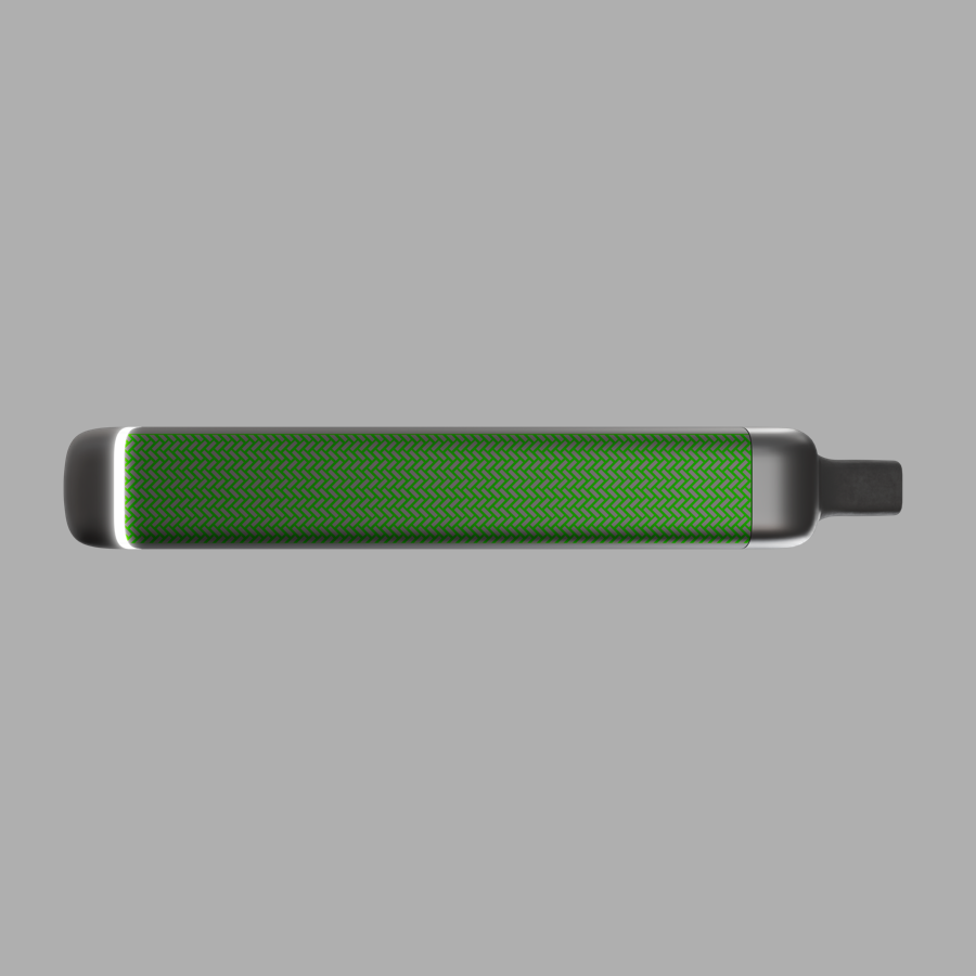 vapeX Iced Mint Vape 5% Nicotine disposable vape side product view