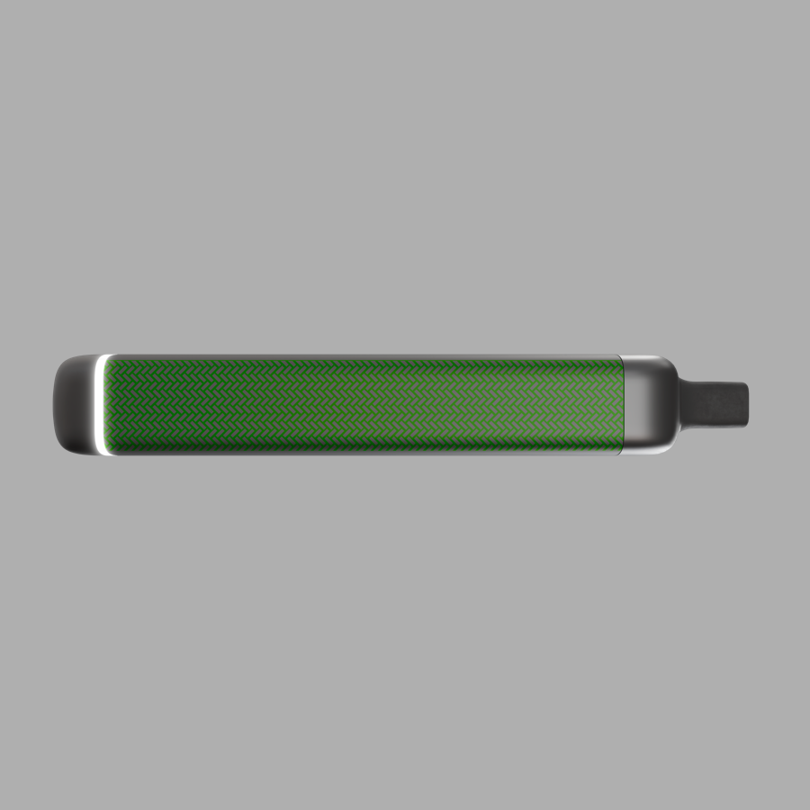 vapeX Iced Sour Apple 0% Nicotine (10 Pack) disposable vape side product view